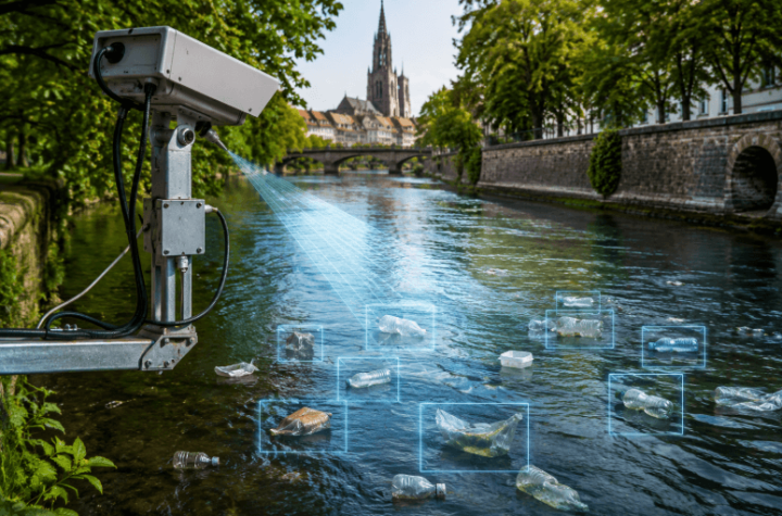 À Strasbourg, trois chercheurs utilisent l’intelligence artificielle pour traquer les déchets plastiques dans les rivières